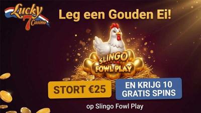 Lucky 7 Casino geeft 10 gratis spins weg voor Slingo Fowl Play Lucky 7 Casino geeft 10 gratis spins weg voor Slingo Fowl Play