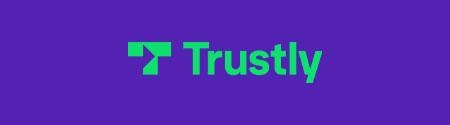 Trustly logo als voorbeeld om betalingen te kunnen doen bij een casino