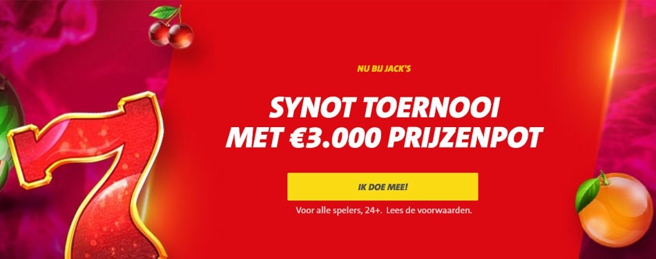 Jack’s Casino organiseert Synot Toernooi met 100 leuke prijzen