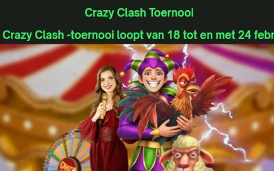 Win een deel van 1000 euro met Crazy Clash Toernooi bij ComeOn Win een deel van 1000 euro met Crazy Clash Toernooi bij ComeOn