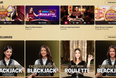 BetMGM Homepage